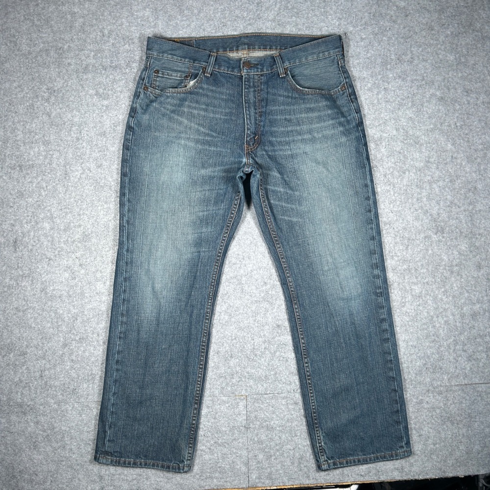 Levi's Denim Jeans Mens 36x30 Blue 559 Relaxed Straight Leg Workwear Casual